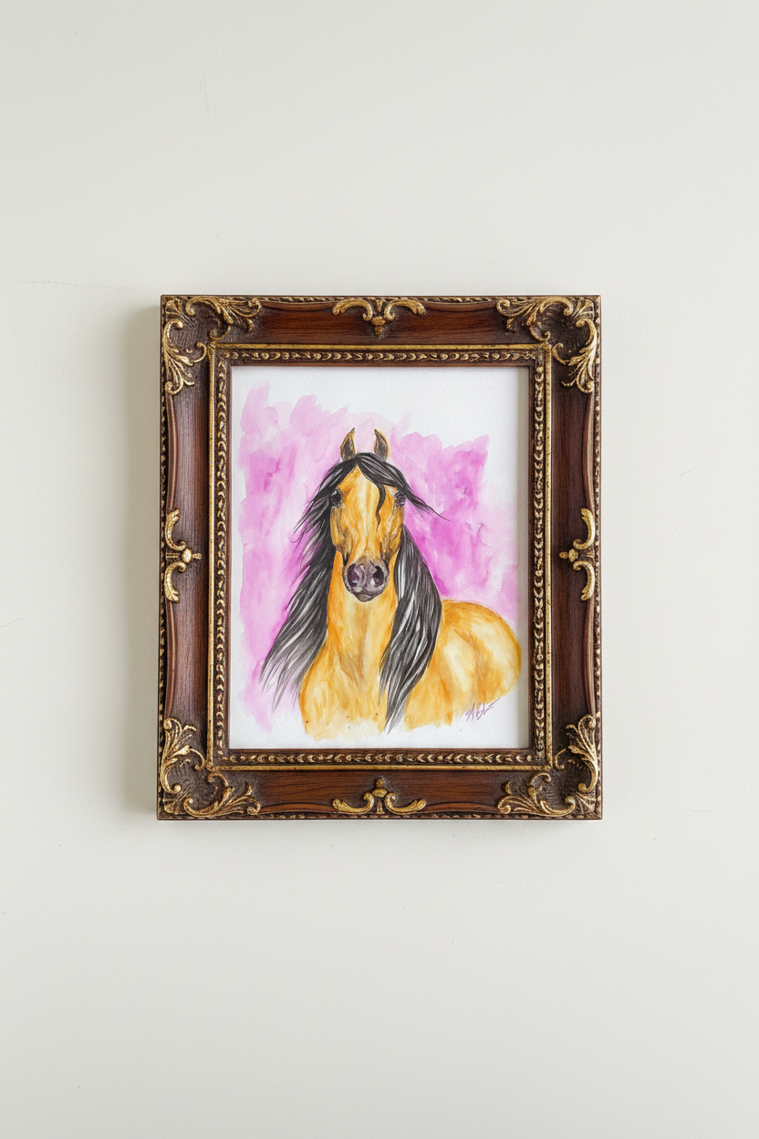 Dhahab al-Layl — Original 9x12" Watercolor Painting