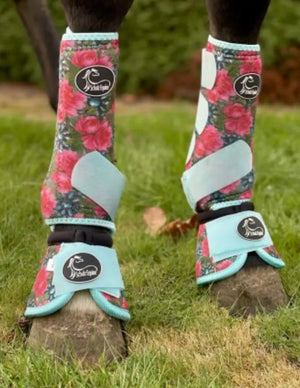 Turquoise Floral AirFlow Sports Boots- 2 Pack