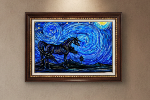 Starry Night Horse – 11x17" Open Edition Print