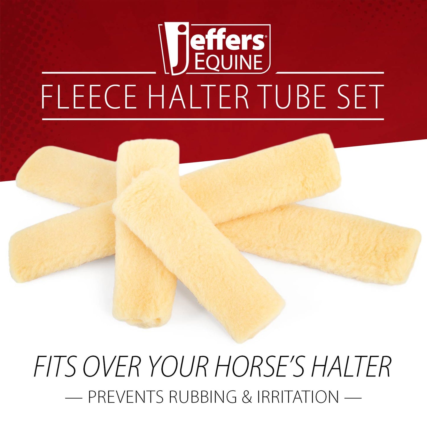Soft Horse Fleece Halter Tube, 4 Piece Comfort Set