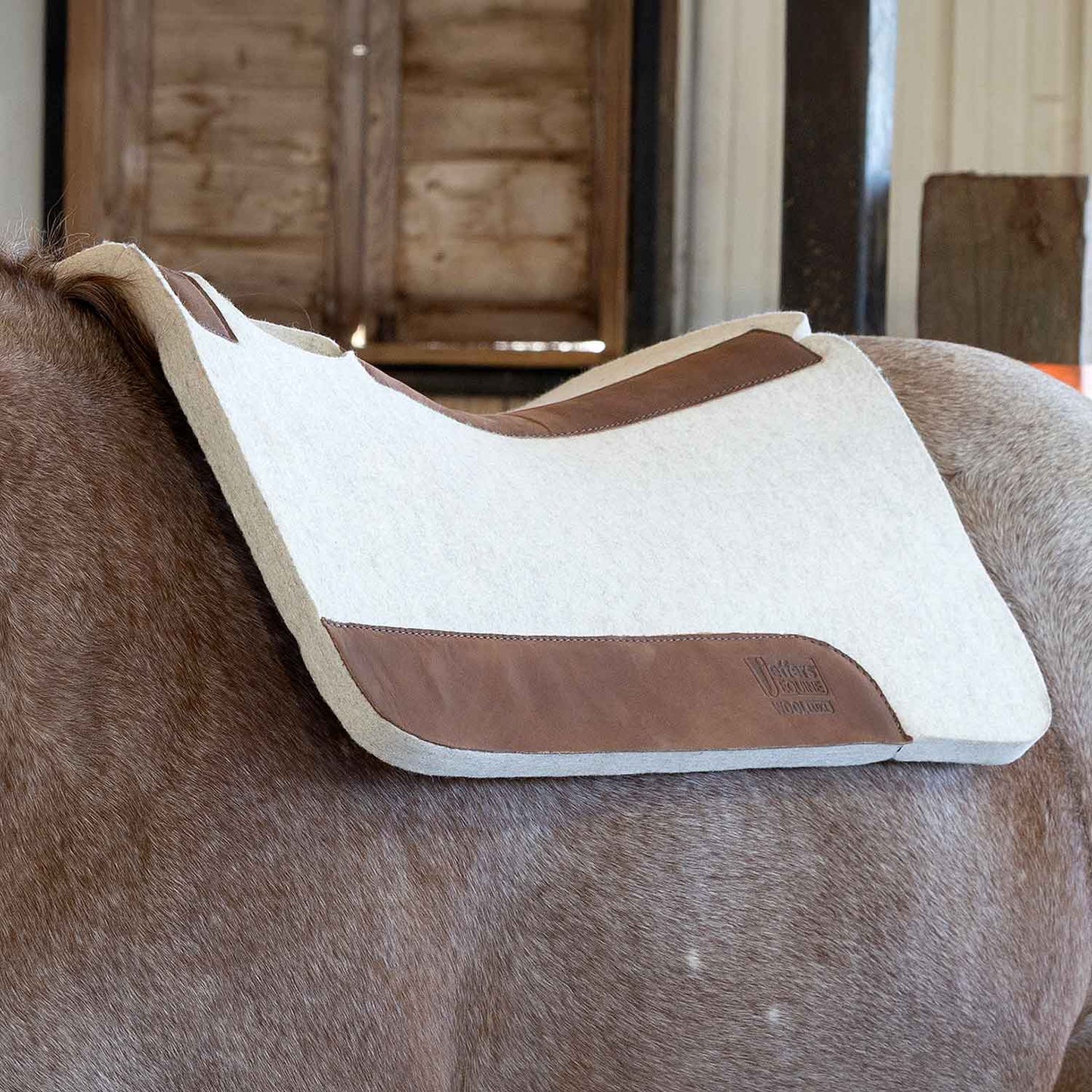 Premium WoolLuxe 100% Wool Equine Saddle Pad – Cushioned, Breathable, and Shock-Absorbing