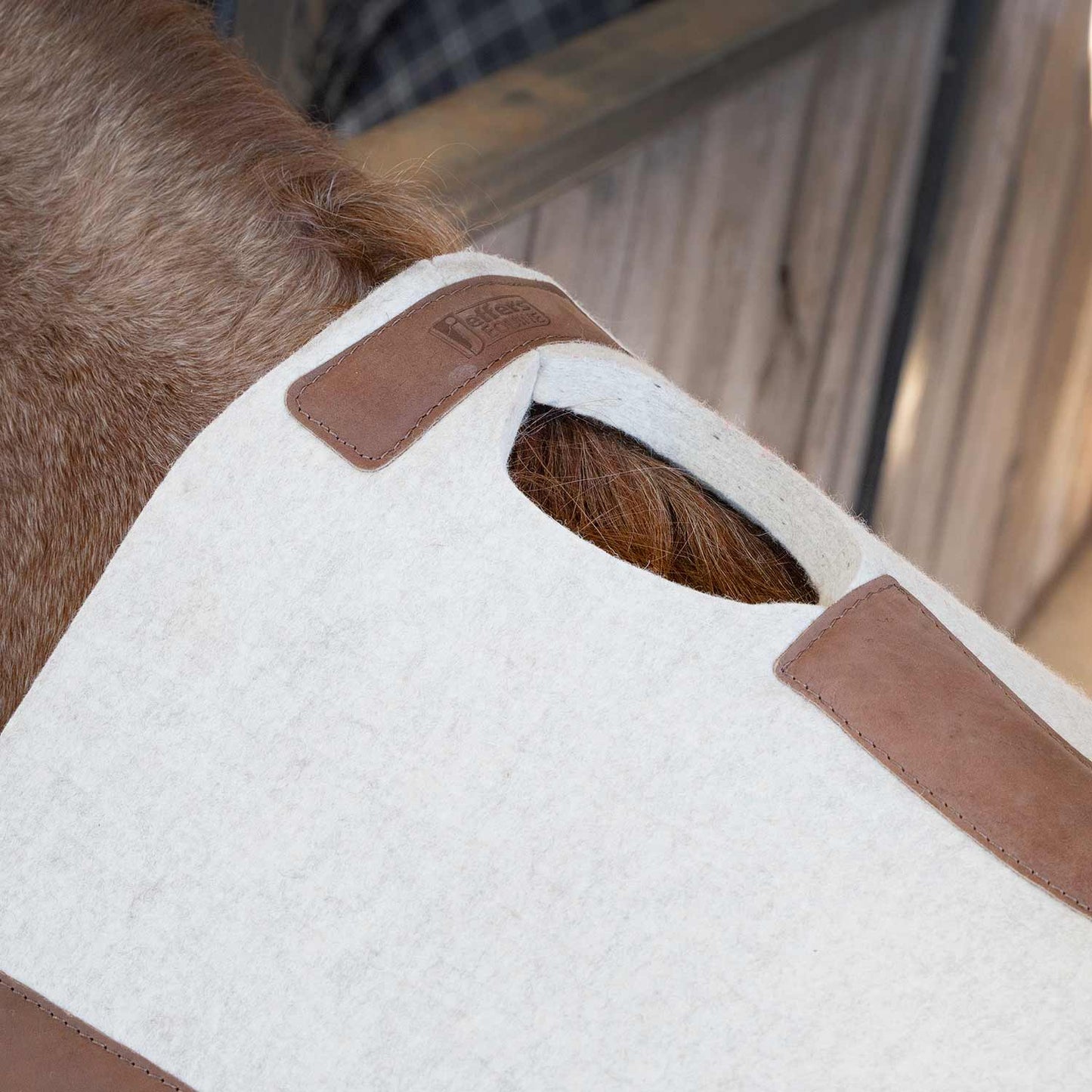 Premium WoolLuxe 100% Wool Equine Saddle Pad – Cushioned, Breathable, and Shock-Absorbing