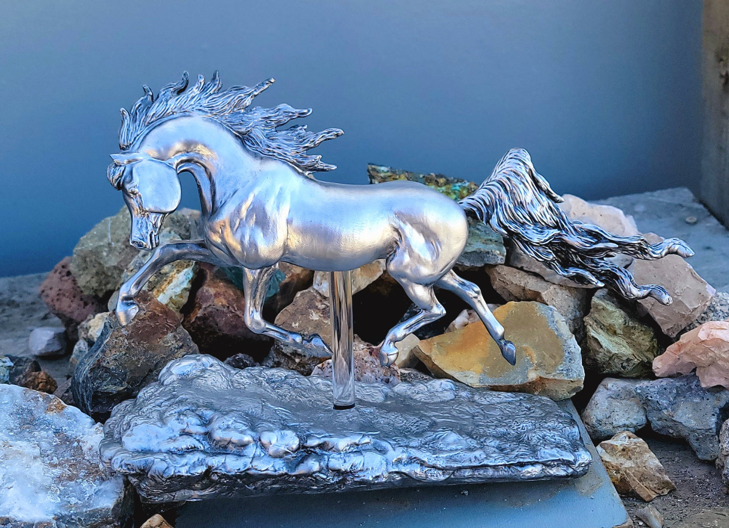 Shahdeen – White Bronze | One of a Kind Model Horse Sculpture