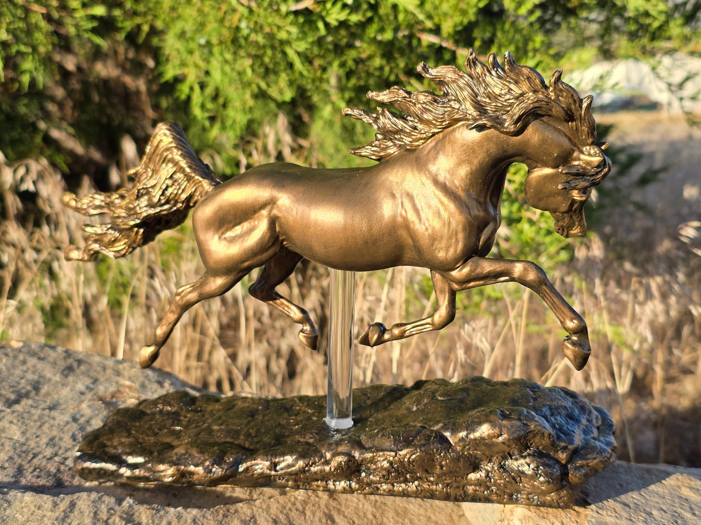 Shahdeen – Faux Bronze | One of a Kind Hand Painted Model Horse