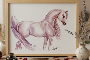 Nahr al-Ward — Original 9x12" Watercolor Painting