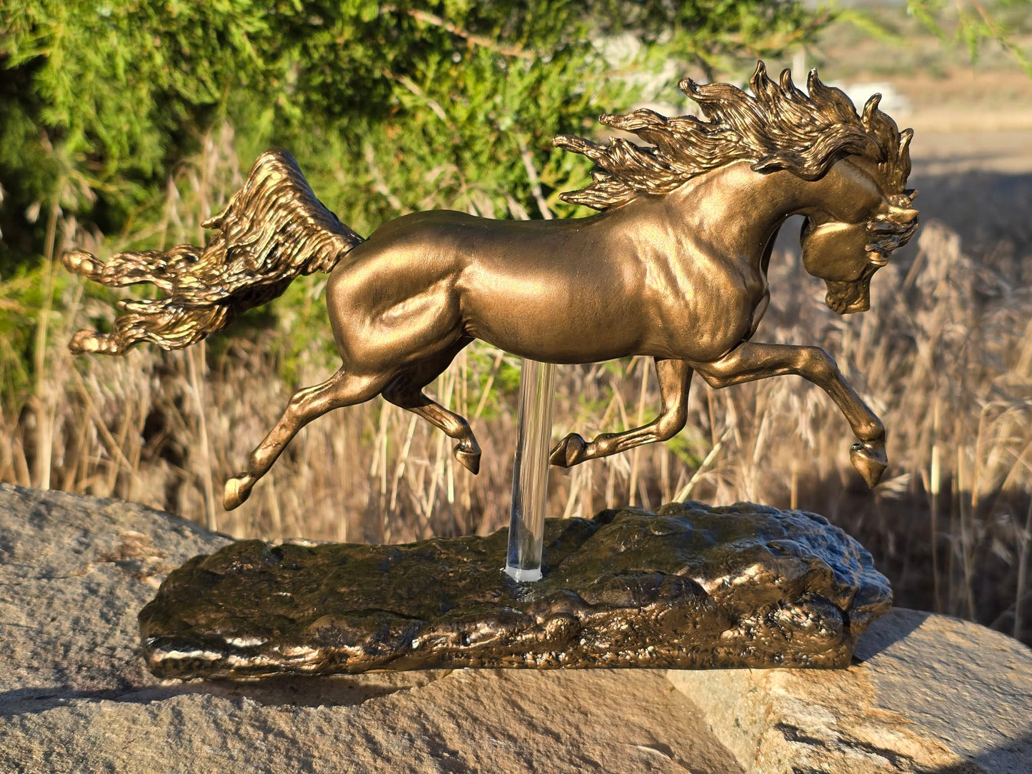 Shahdeen – Faux Bronze | One of a Kind Hand Painted Model Horse