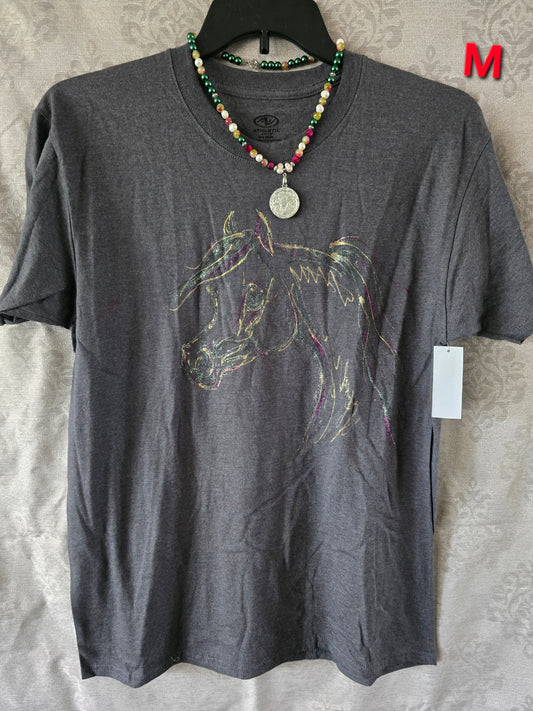 Hand-Painted Arabian Horse T-Shirt — Original Wearable Art