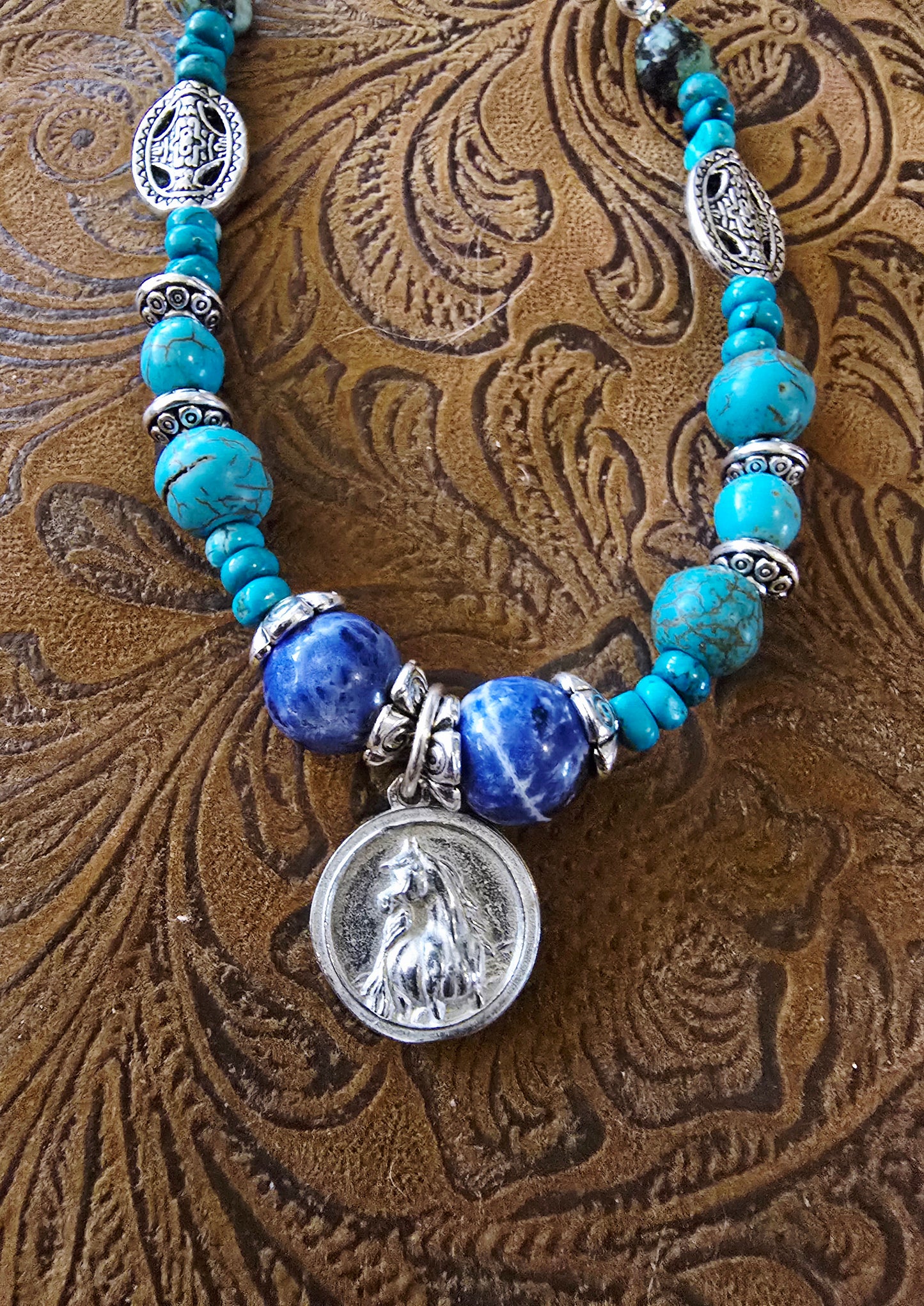 Blue Jeans — Handmade Gemstone Necklace