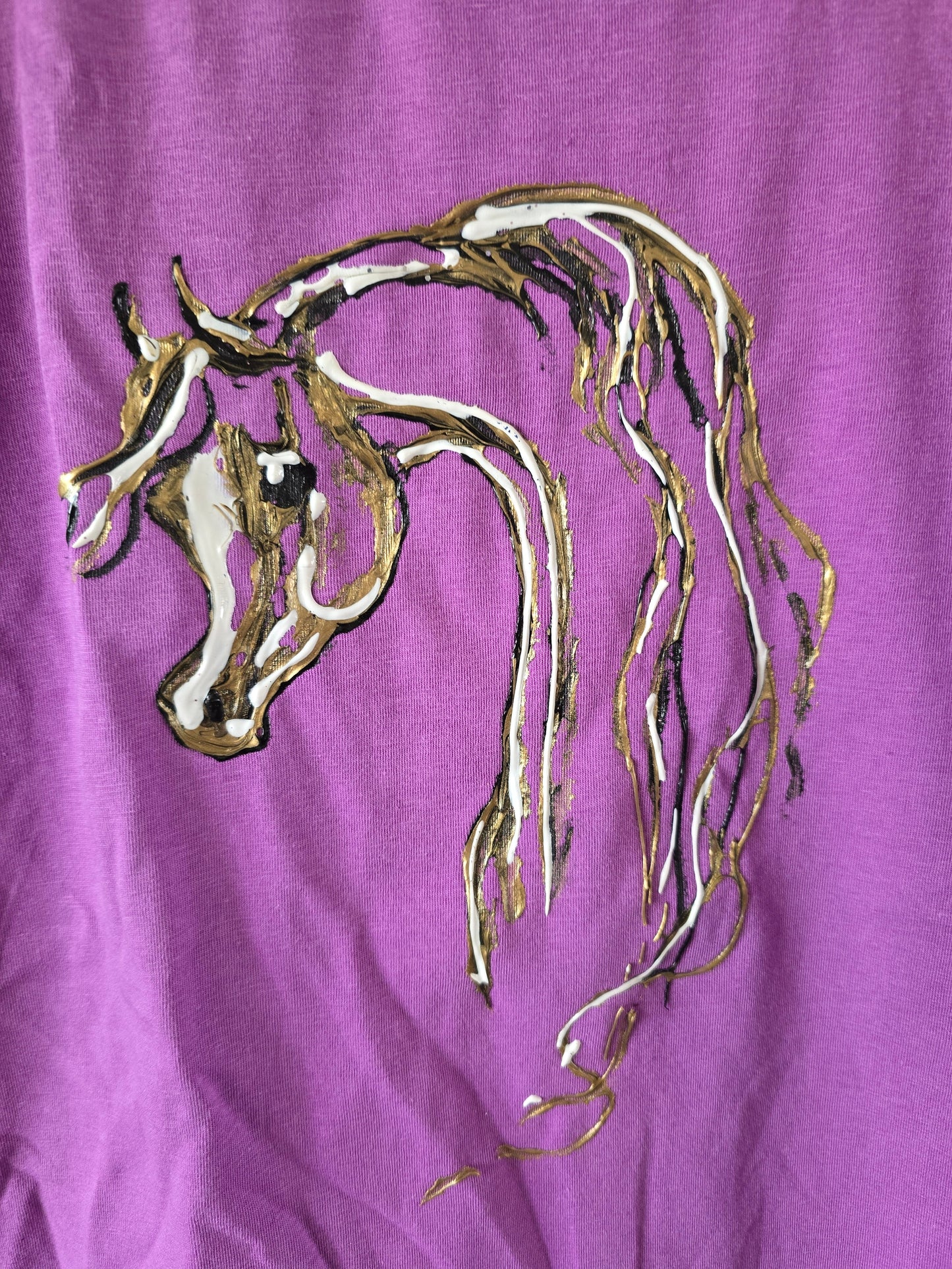 Hand-Painted Arabian Horse Cami — Original Wearable Art