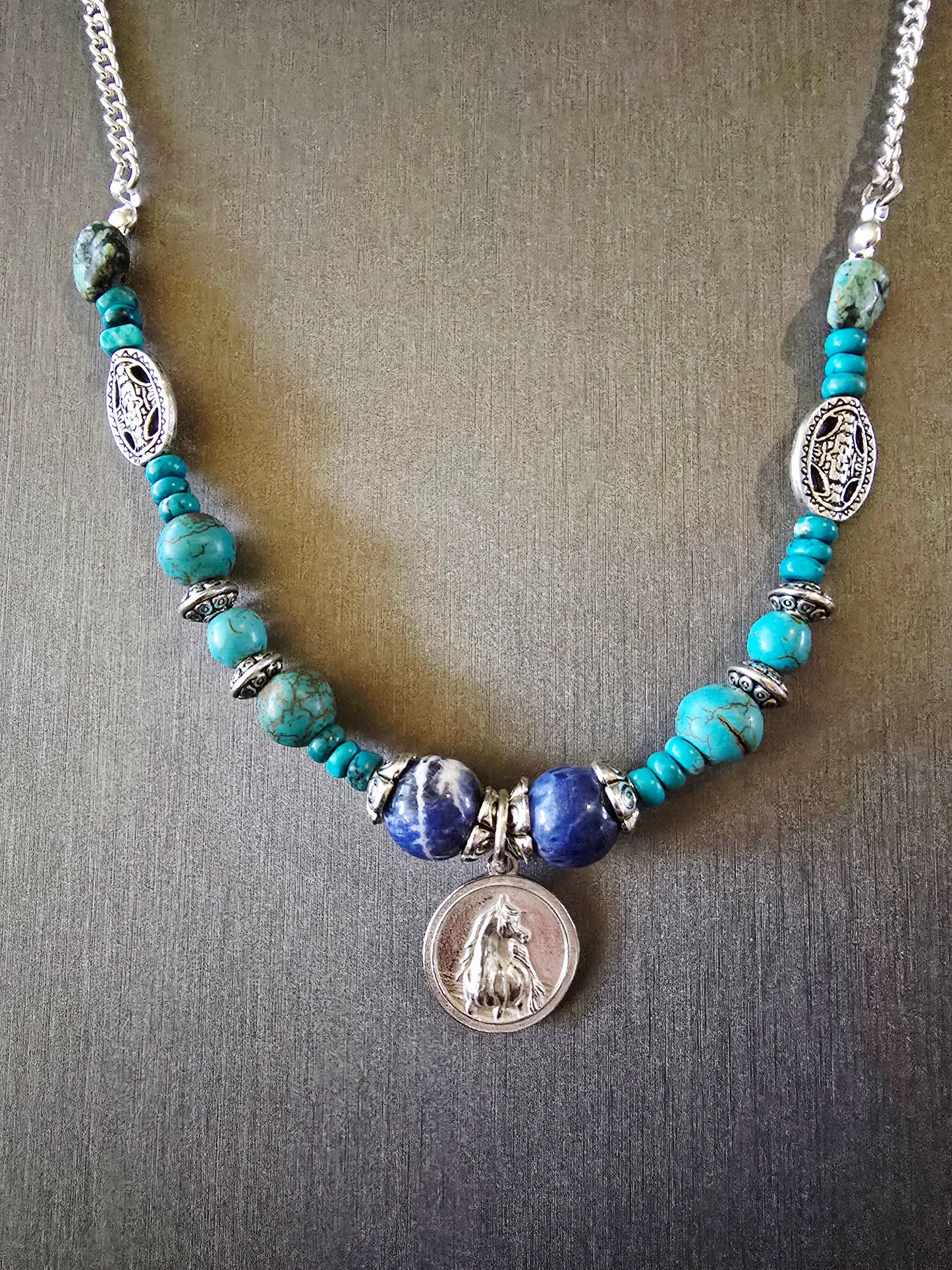 Blue Jeans — Handmade Gemstone Necklace