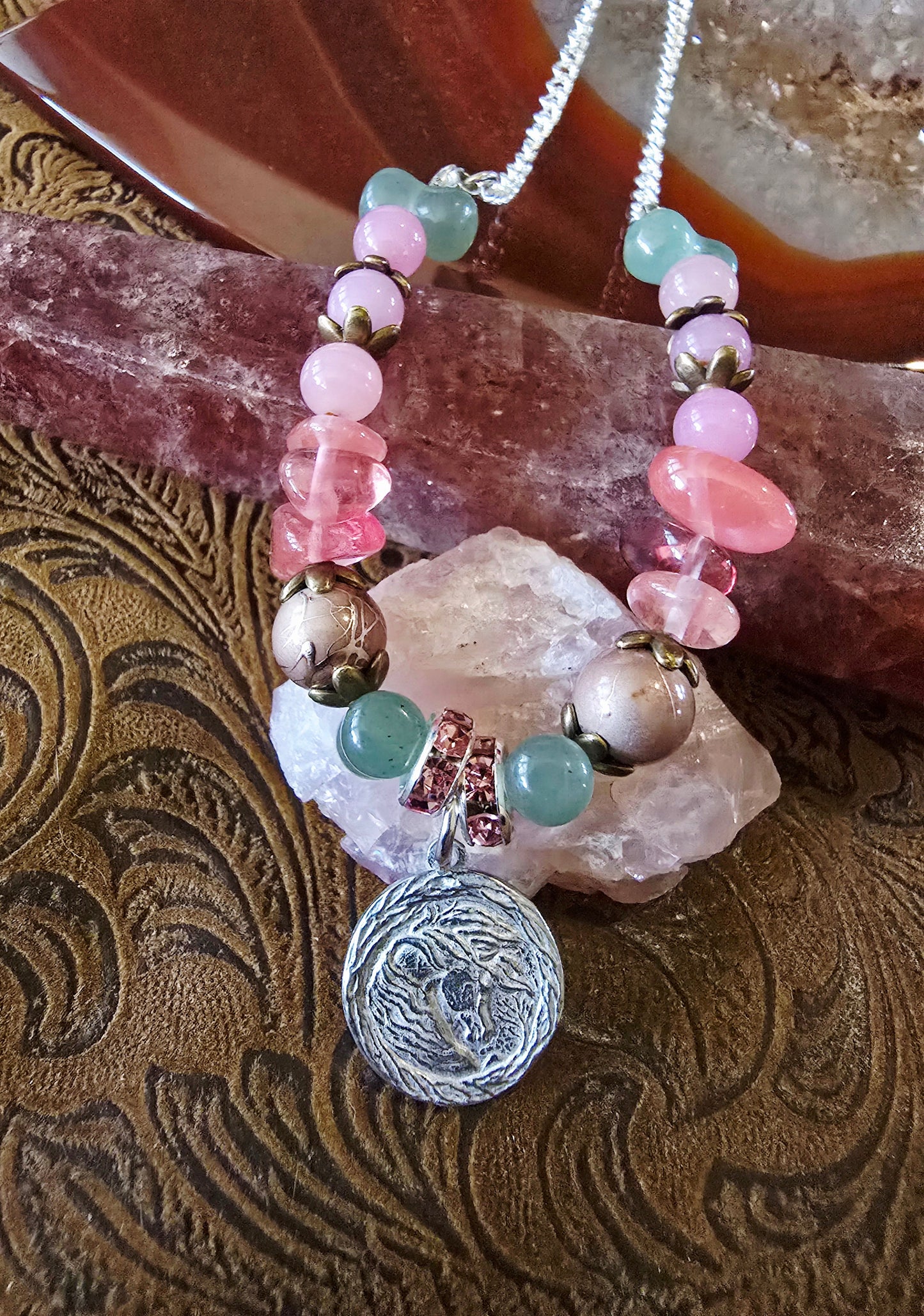 Cherry Blossom Celebration — Horse Necklace