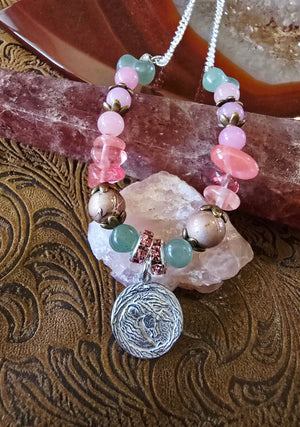 Cherry Blossom Celebration — Horse Necklace