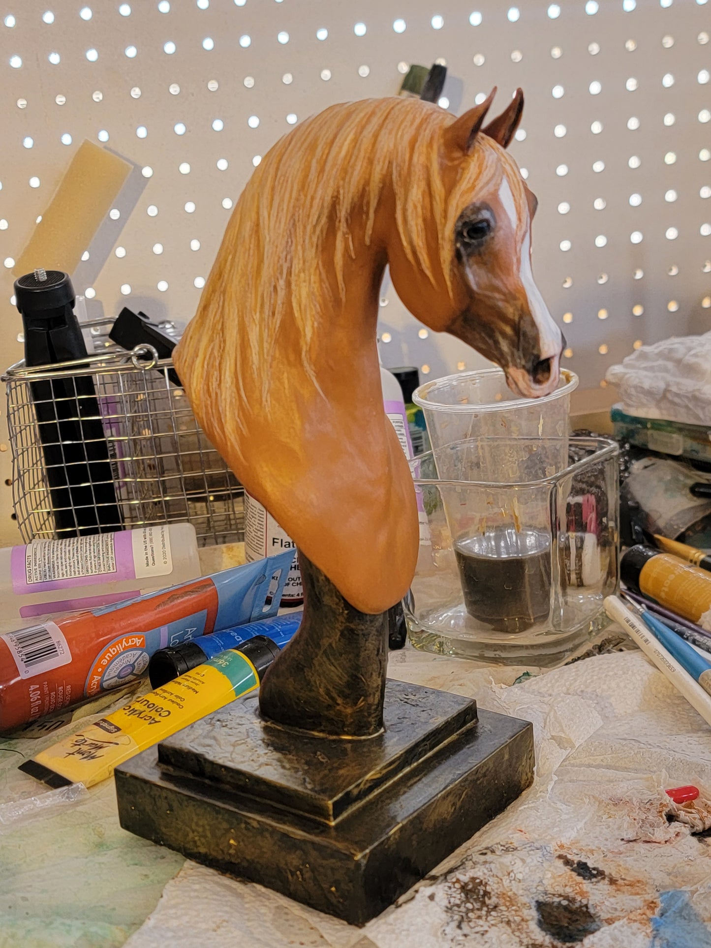 Arabian Horse Bust Custom Sculpture Painted or Unpainted