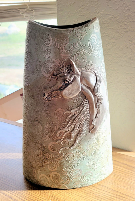 Equine Spirit Sculptural Vase — Original by A. Brander