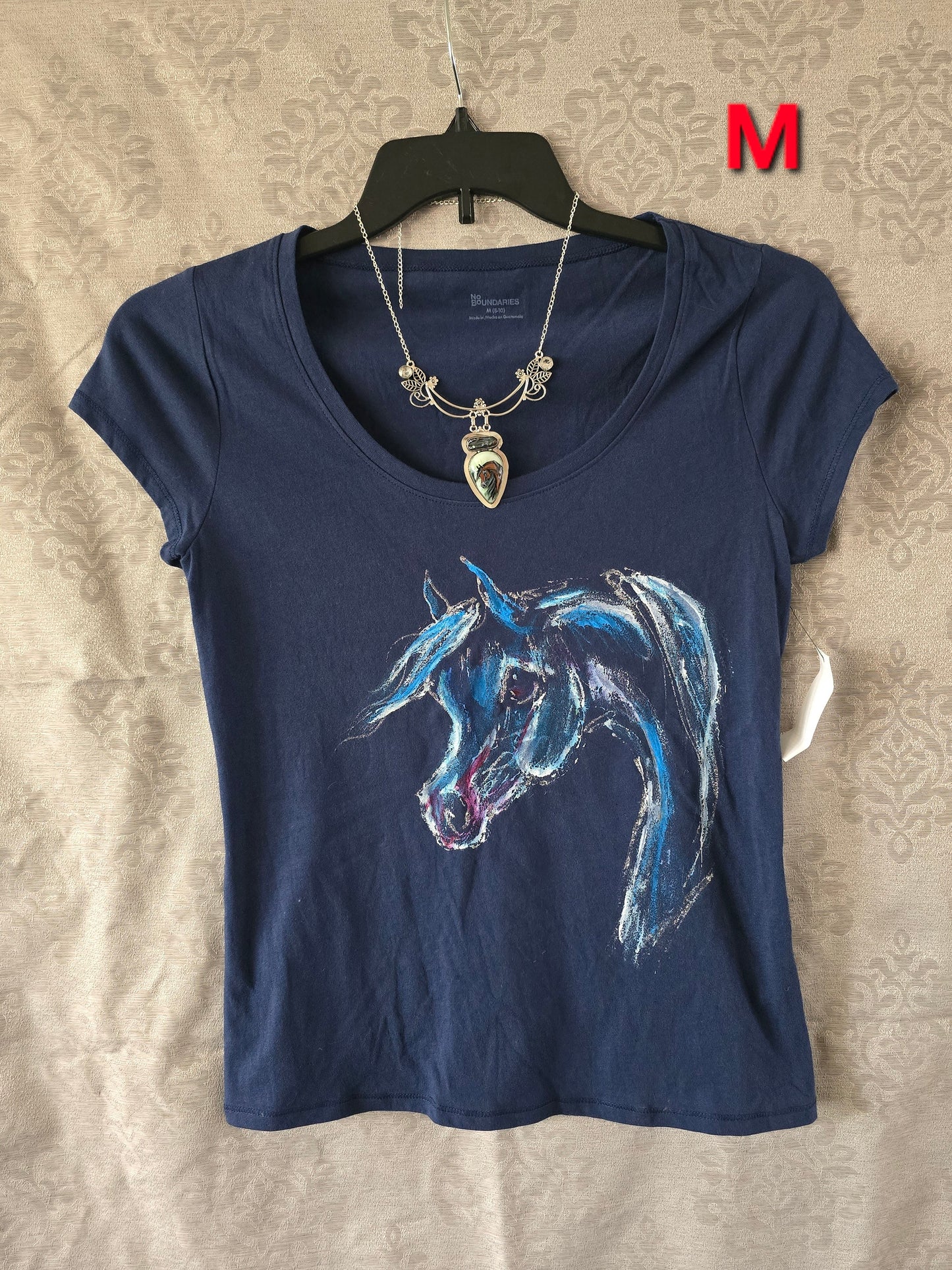 Hand-Painted Arabian Horse T-Shirt — Original Wearable Art