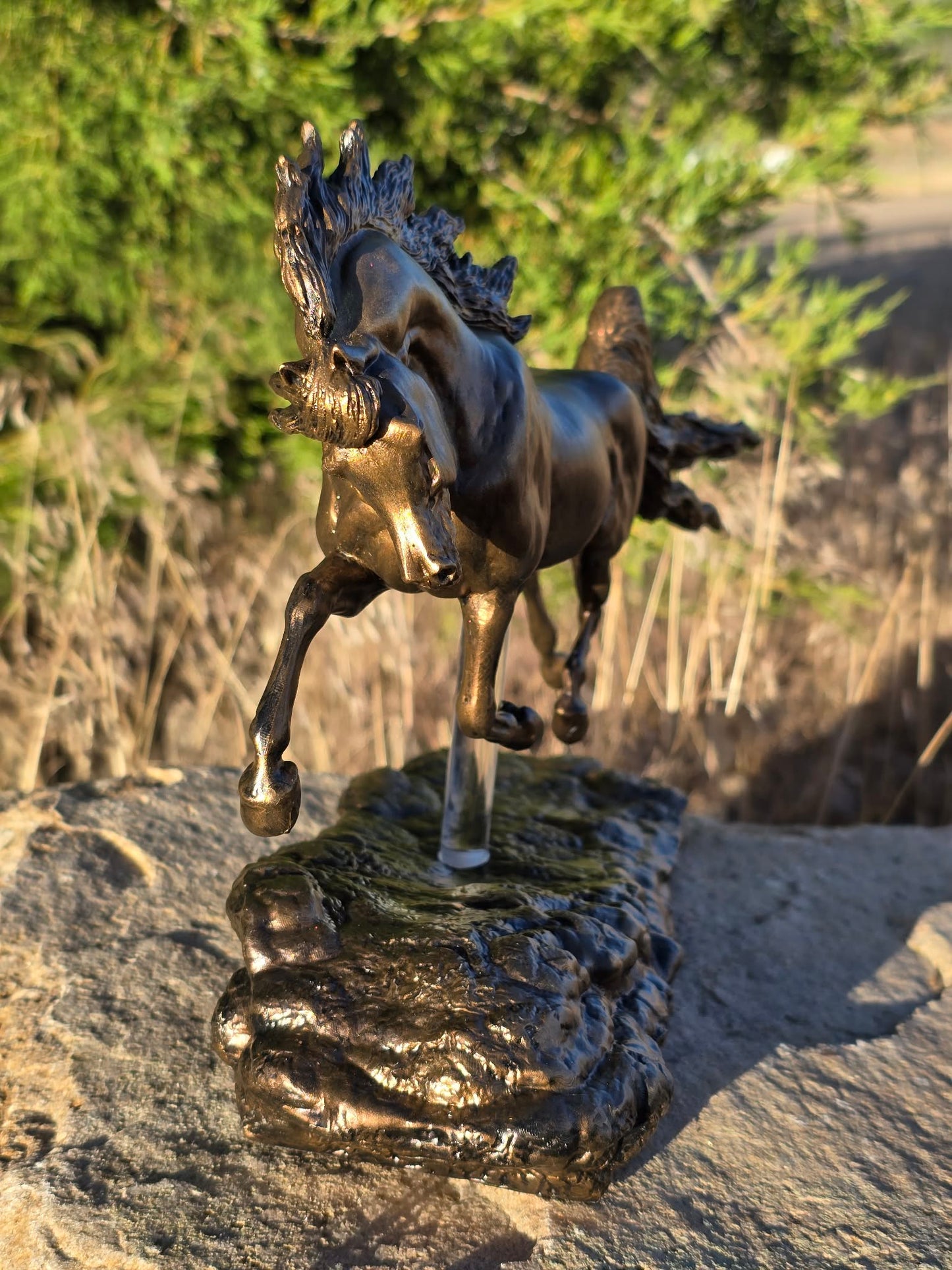 Shahdeen – Faux Bronze | One of a Kind Hand Painted Model Horse