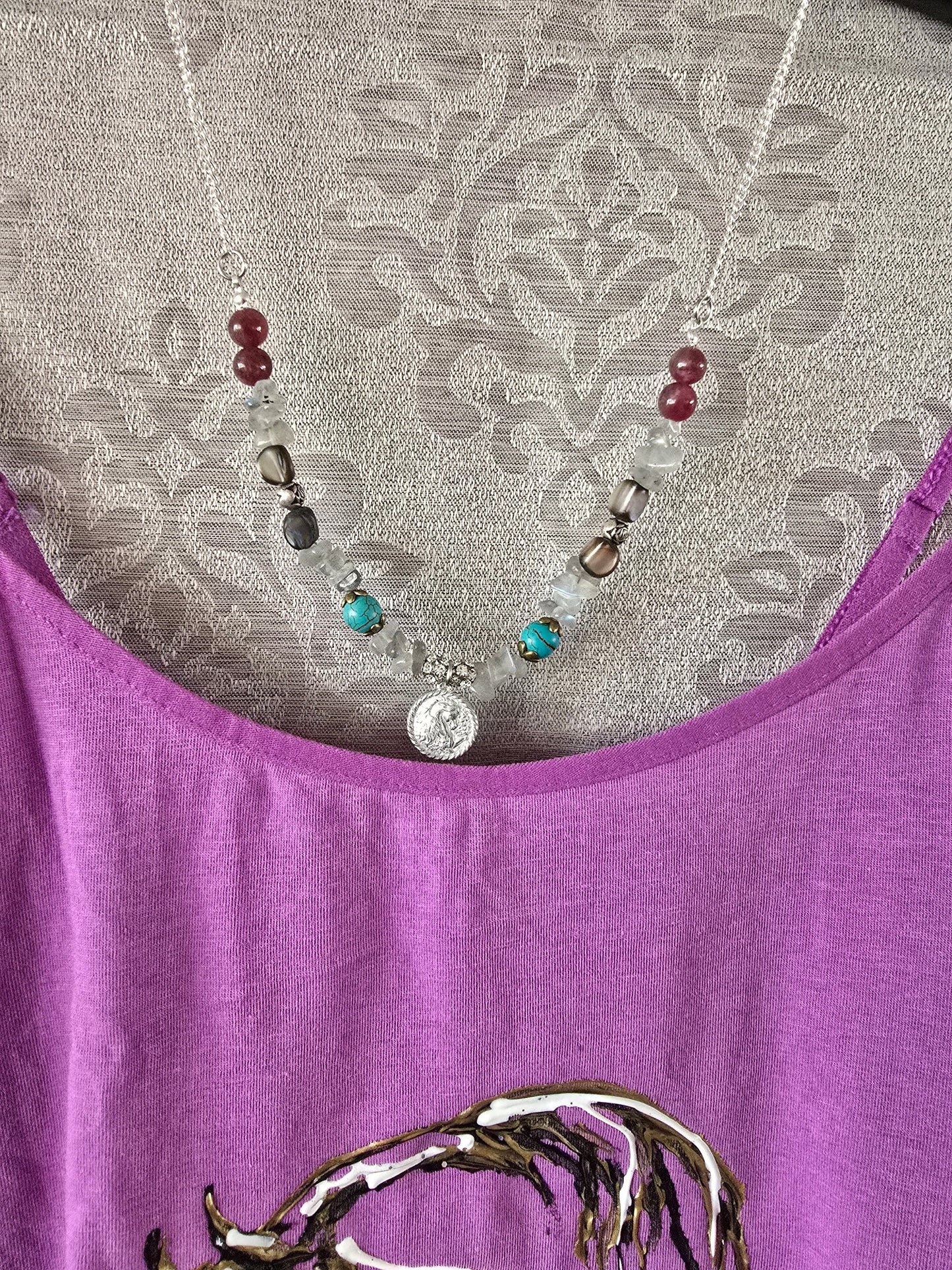 Hand-Painted Arabian Horse Cami — Original Wearable Art