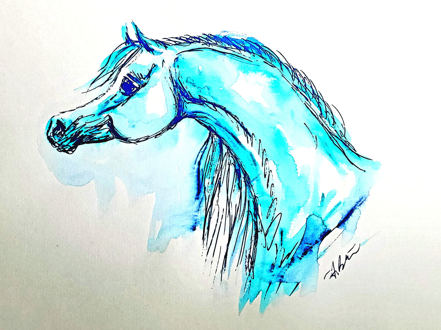 Cerulean Dream — Original Watercolor Painting