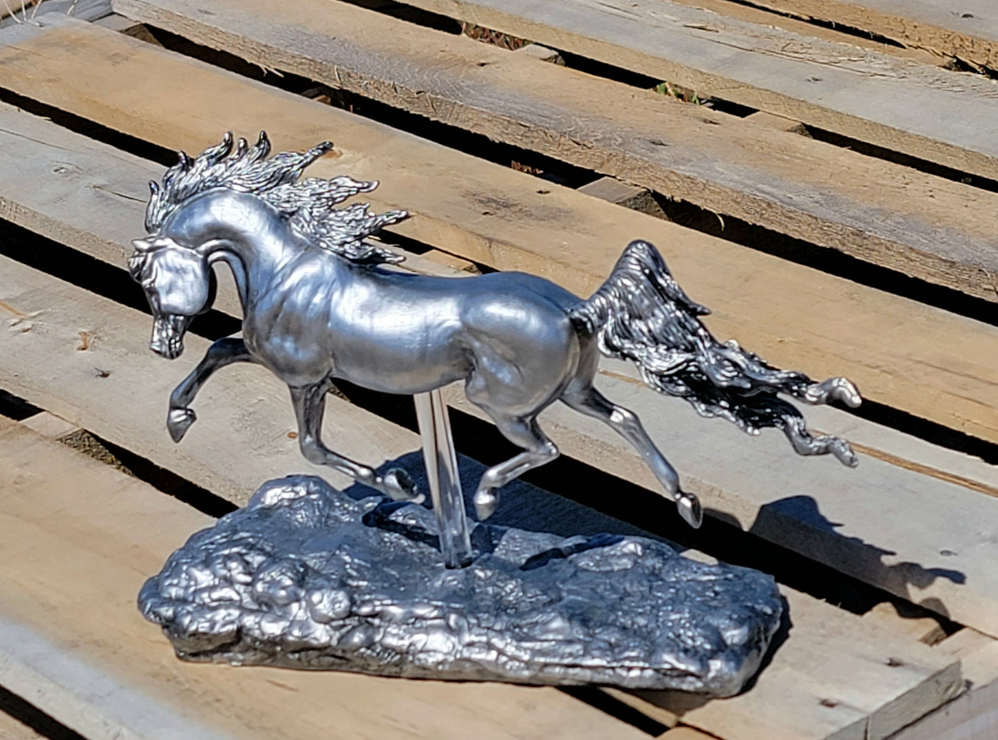 Shahdeen – White Bronze | One of a Kind Model Horse Sculpture