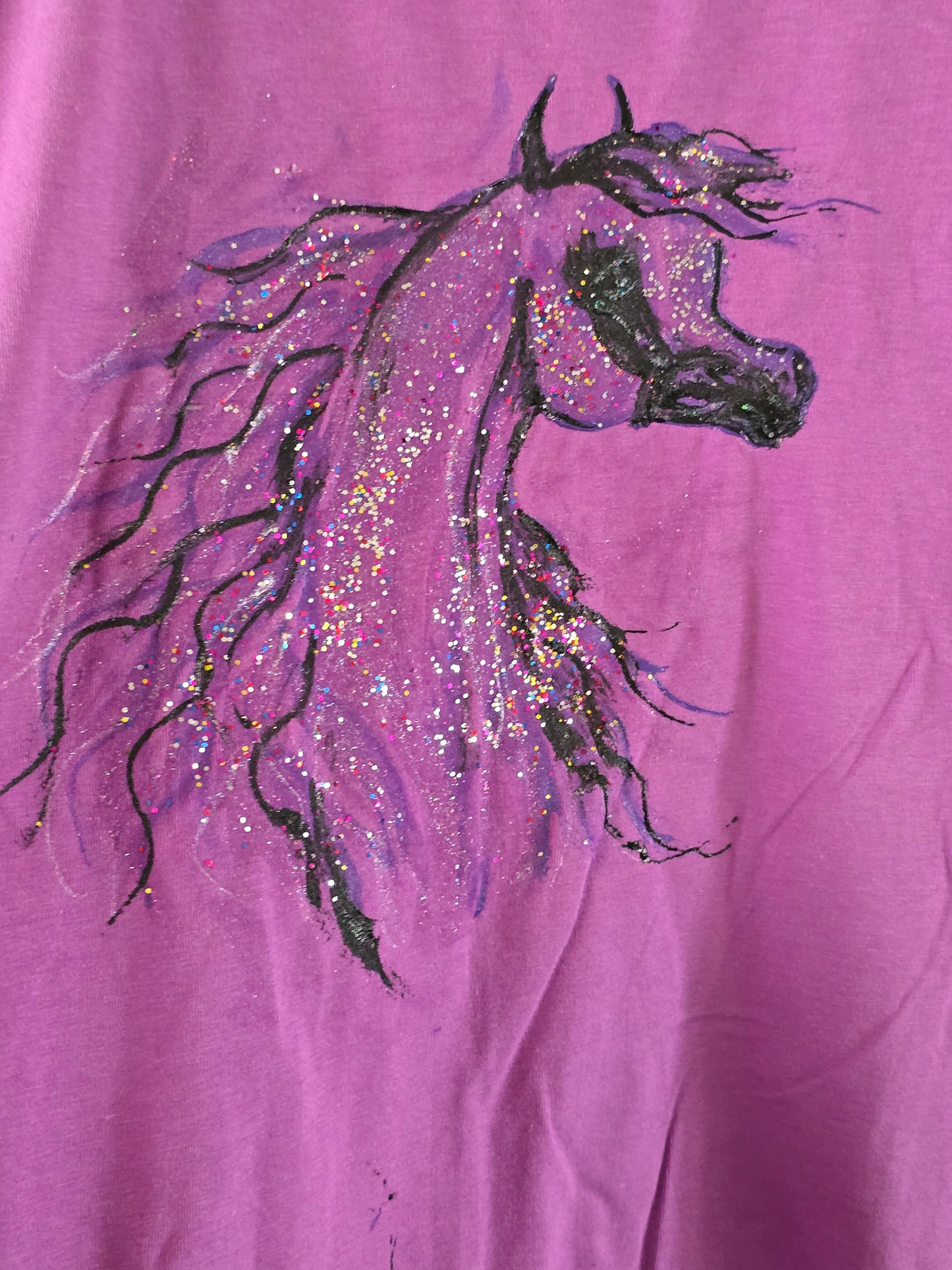 Hand-Painted Arabian Horse Cami — Original Wearable Art