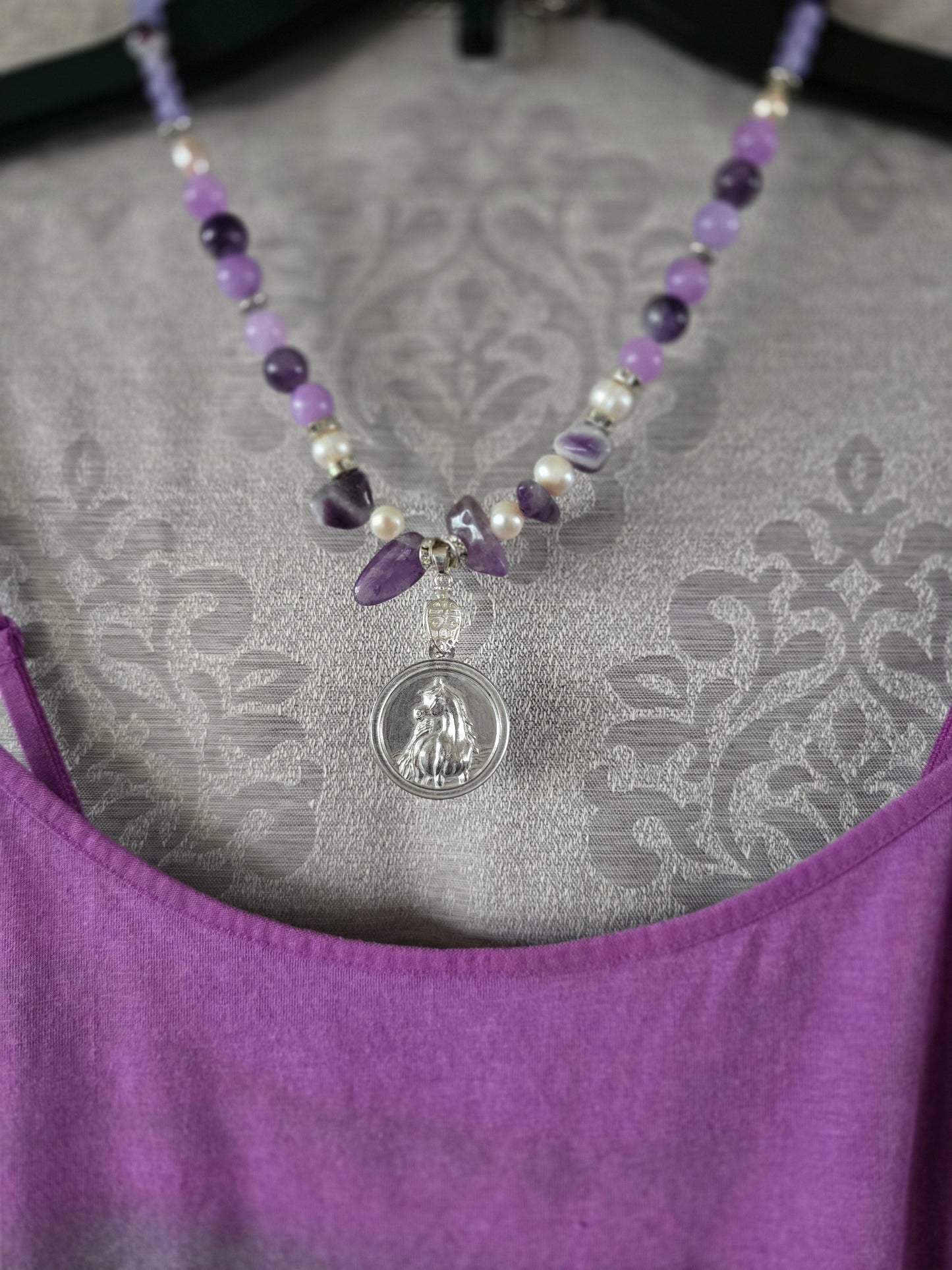 Hand-Painted Arabian Horse Duo Cami — Original Wearable Art