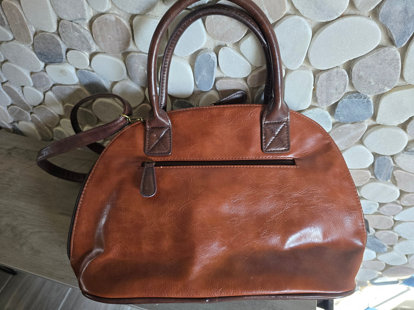 One of a Kind Hand-Painted Cat Handbag