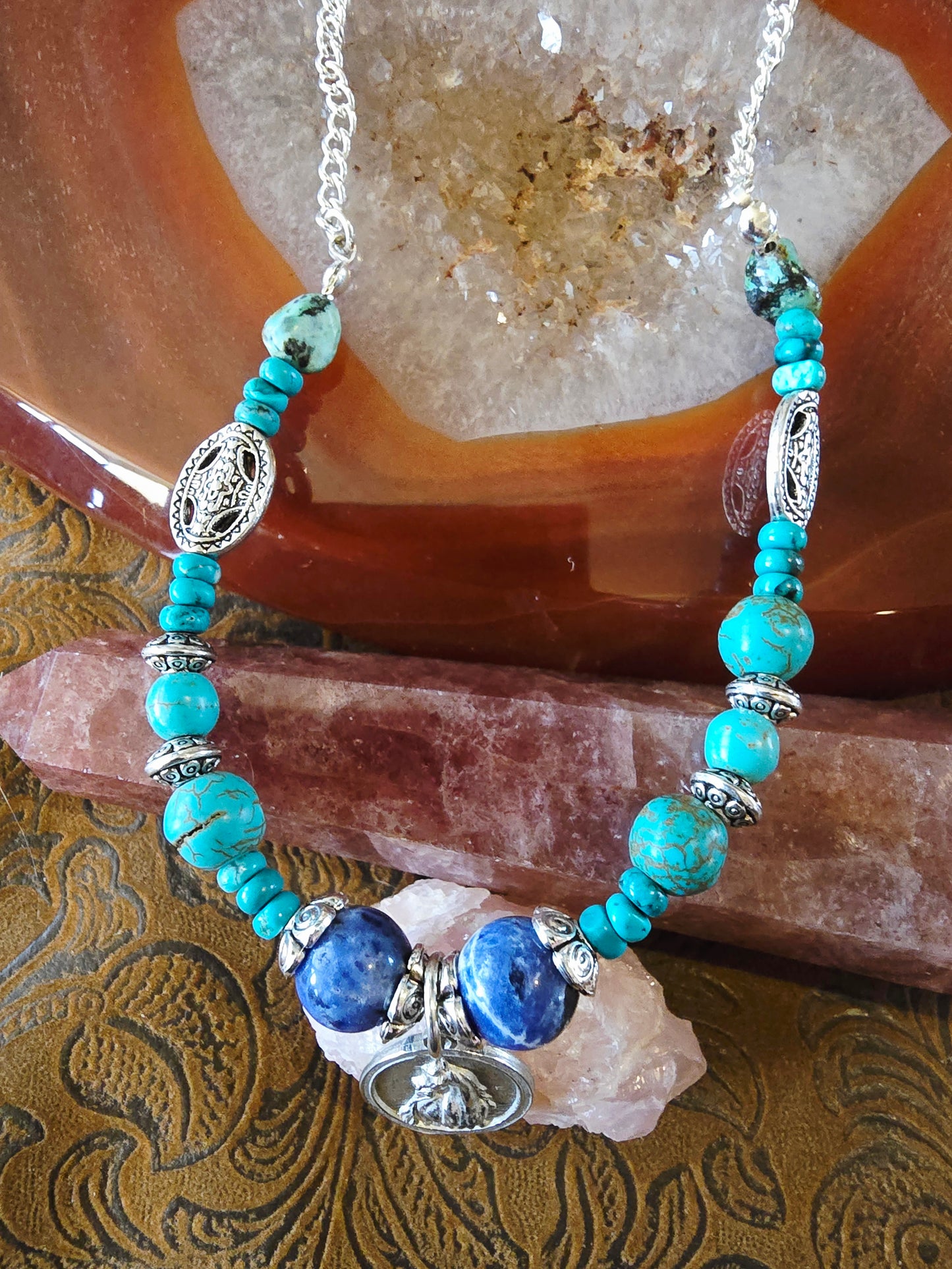 Blue Jeans — Handmade Gemstone Necklace