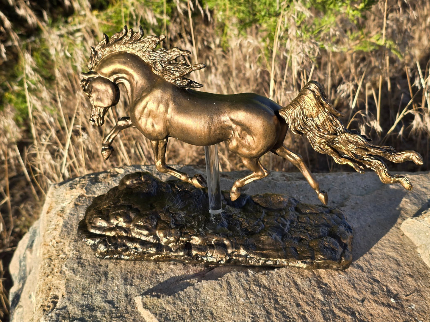 Shahdeen – Faux Bronze | One of a Kind Hand Painted Model Horse