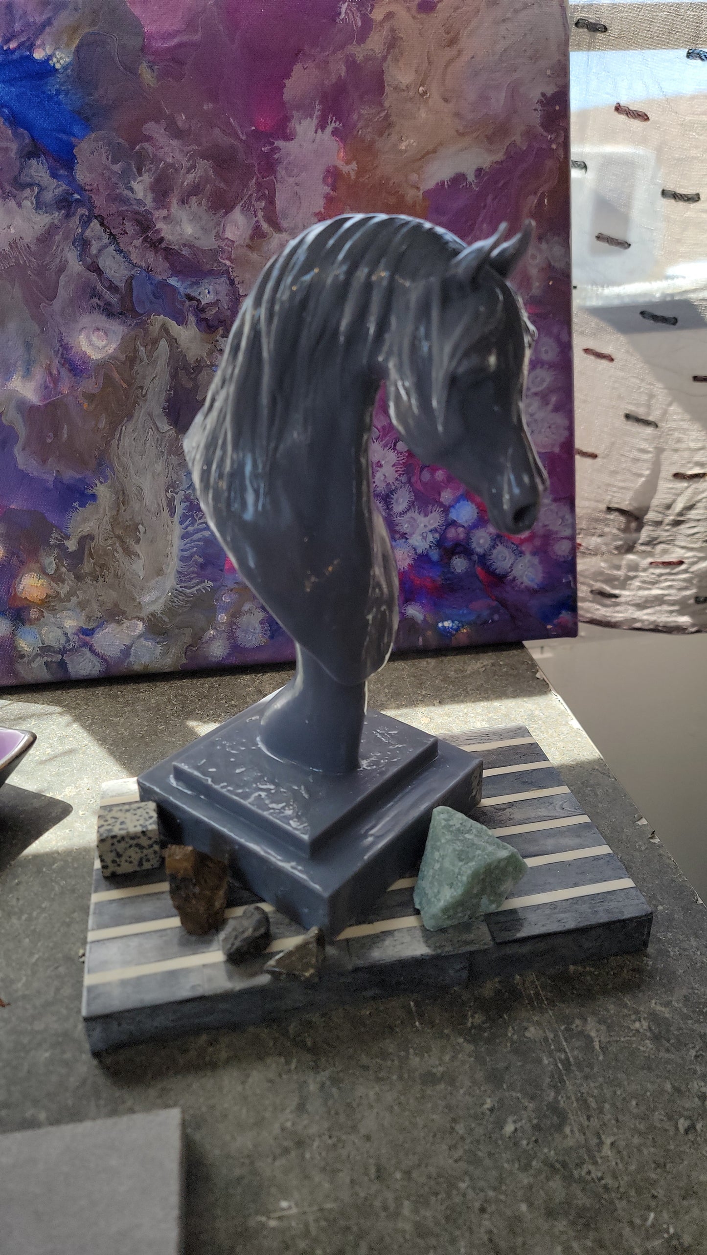 Arabian Horse Bust Custom Sculpture Painted or Unpainted