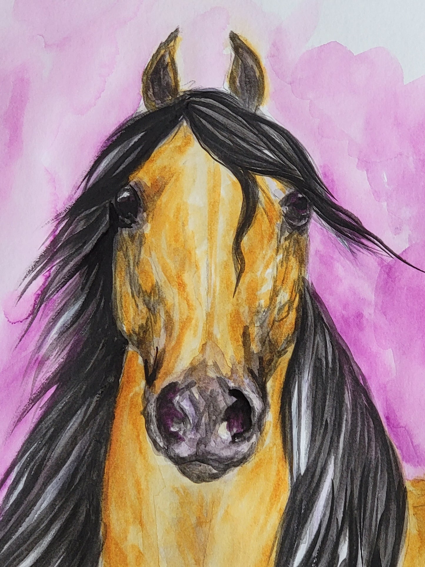 Dhahab al-Layl — Original 9x12" Watercolor Painting