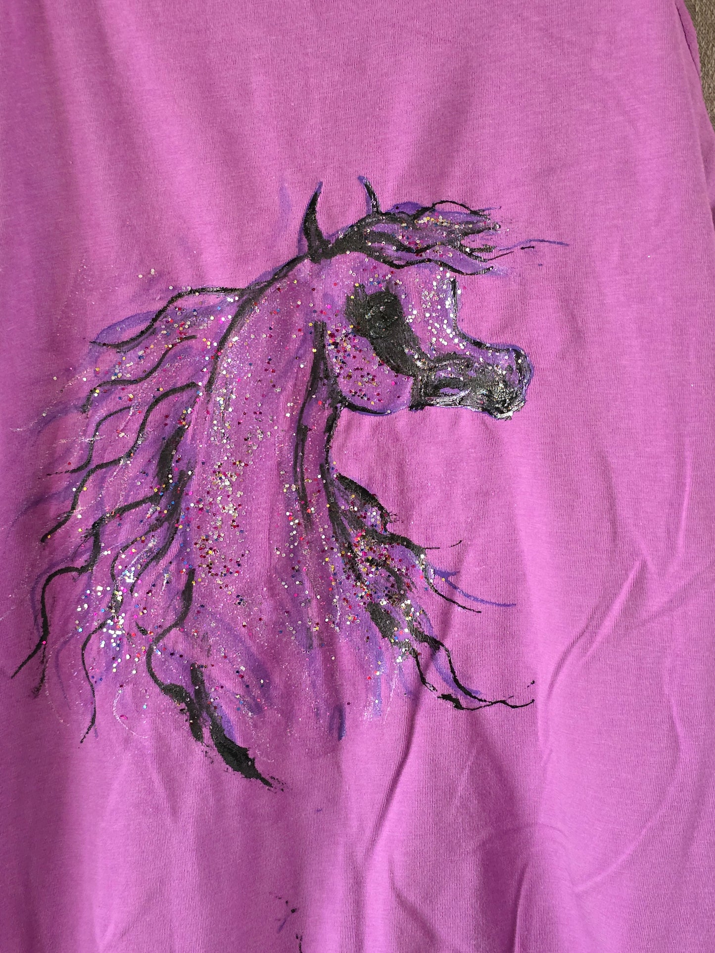 Hand-Painted Arabian Horse Cami — Original Wearable Art