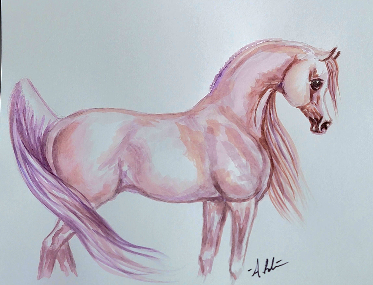 Nahr al-Ward — Original 9x12" Watercolor Painting