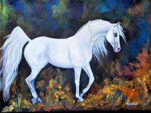 Impressionist style 16x20 inch painted pet portrait of your animal