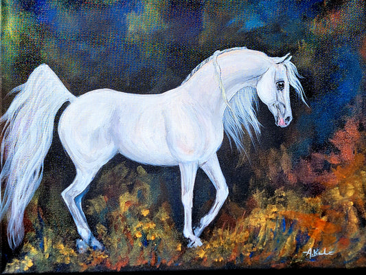 Impressionist style 16x20 inch painted pet portrait of your animal