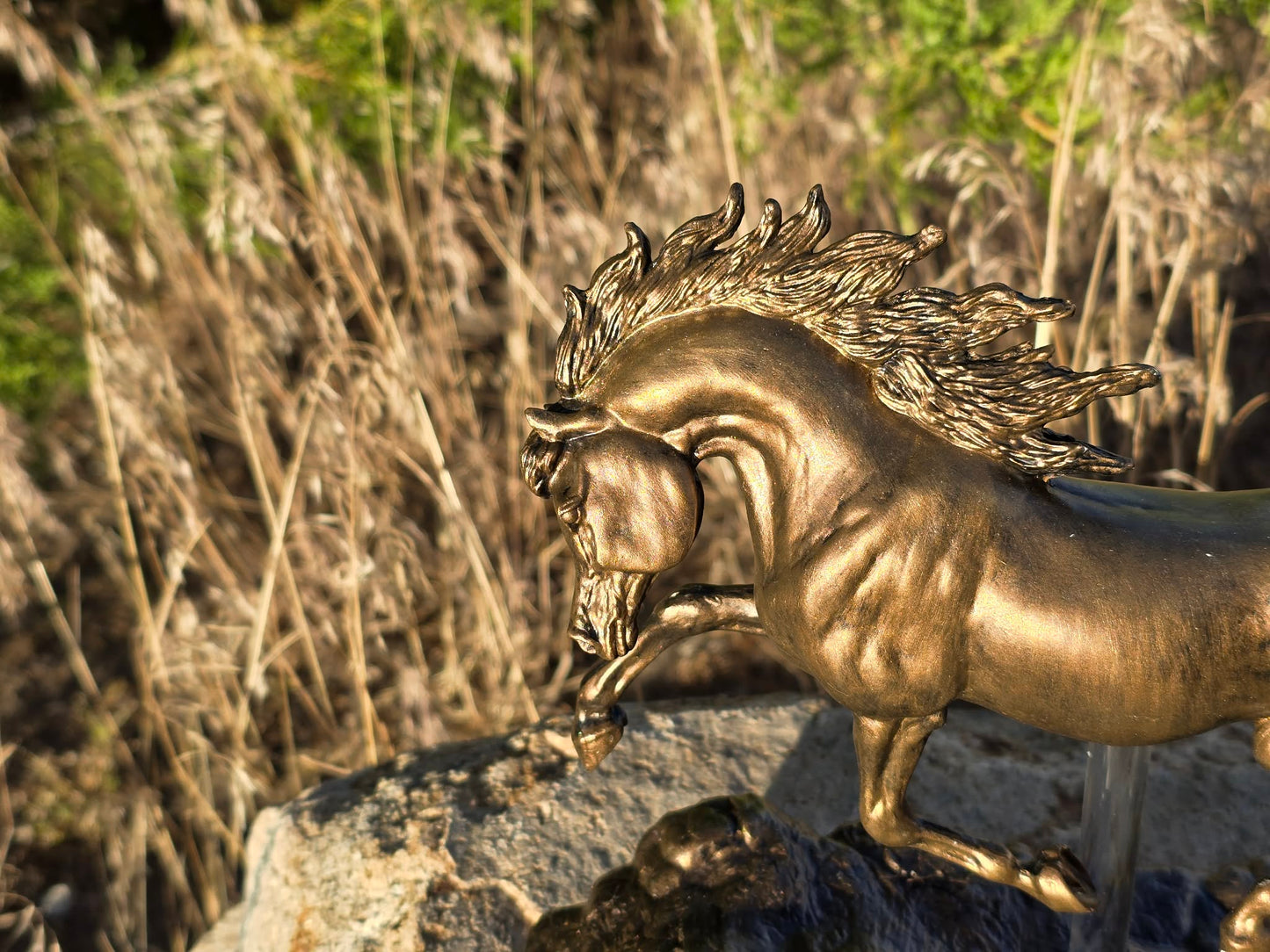 Shahdeen – Faux Bronze | One of a Kind Hand Painted Model Horse