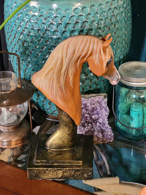 Arabian Horse Bust Custom Sculpture Painted or Unpainted