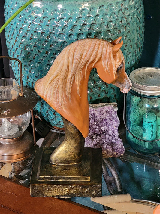 Arabian Horse Bust Custom Sculpture Painted or Unpainted