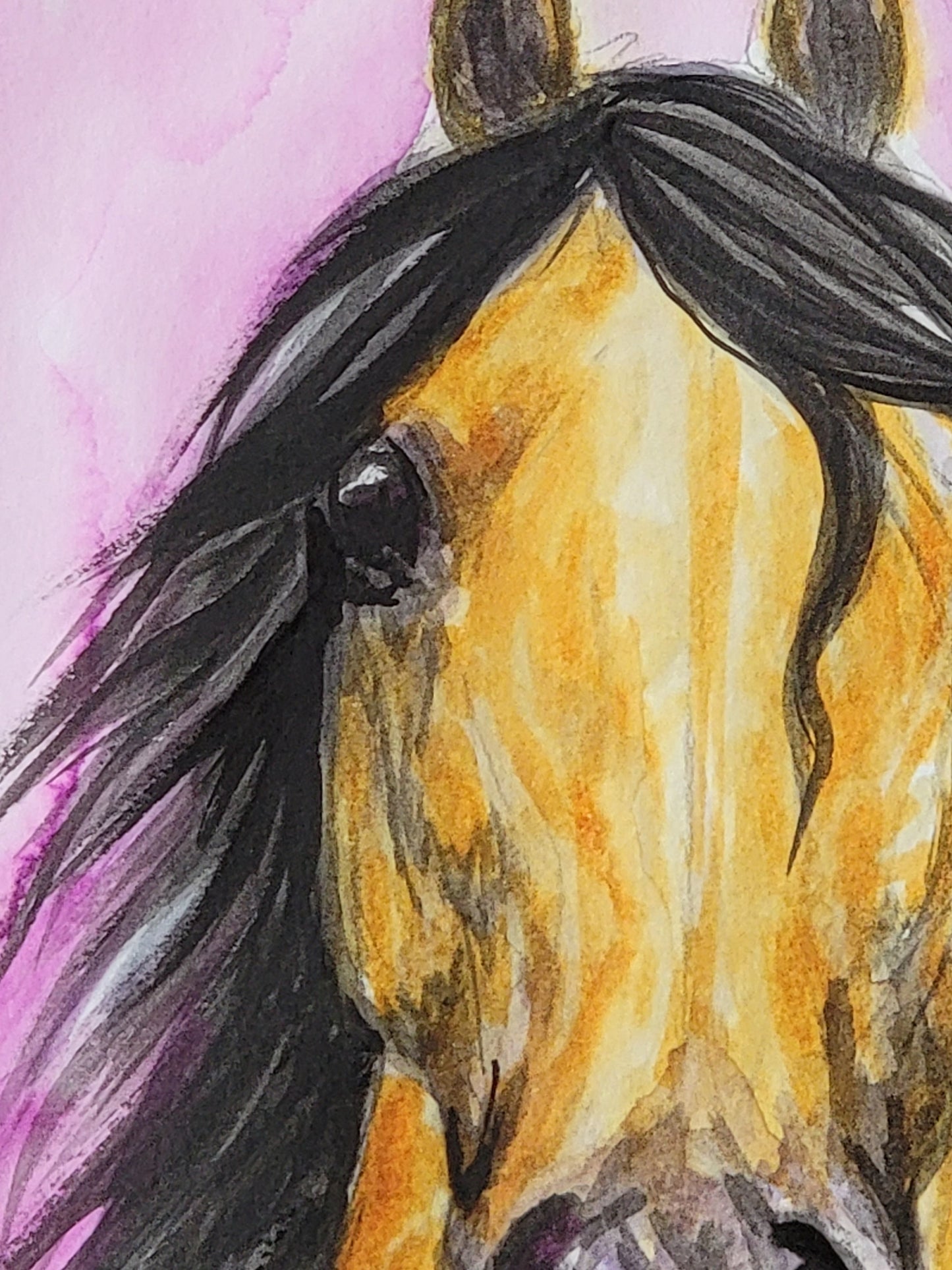 Dhahab al-Layl — Original 9x12" Watercolor Painting