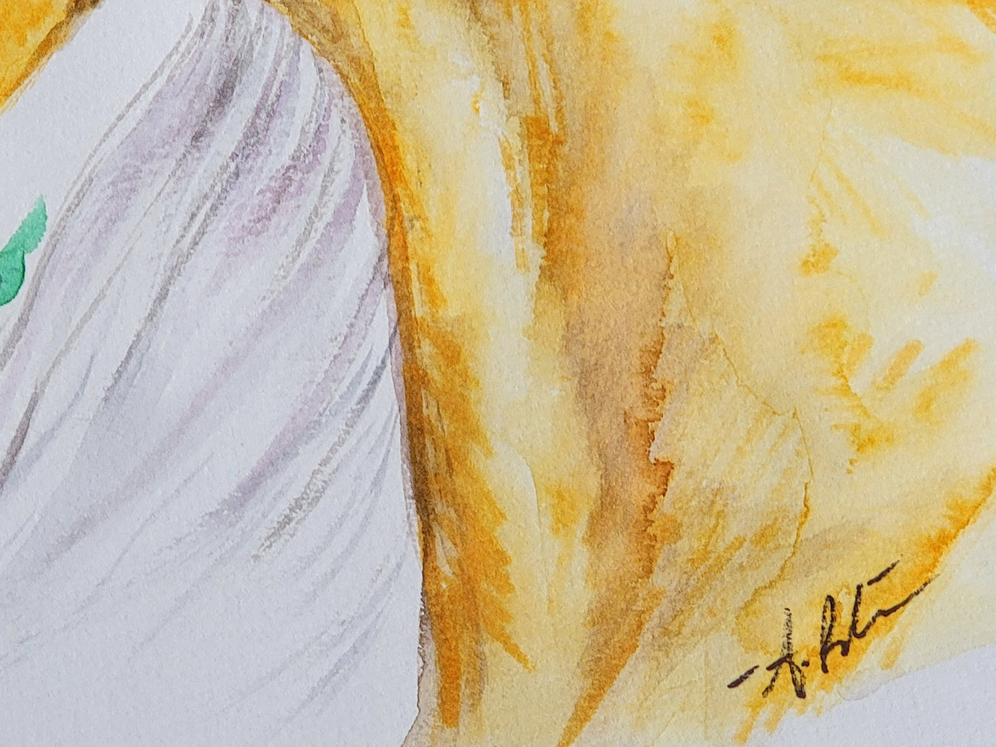 Palomino Horse Original Watercolor Painting 9x12"