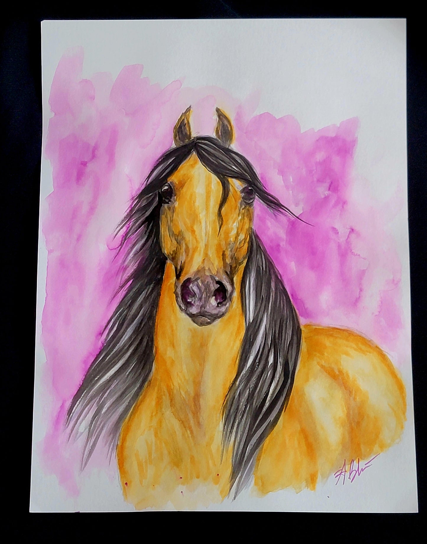 Dhahab al-Layl — Original 9x12" Watercolor Painting