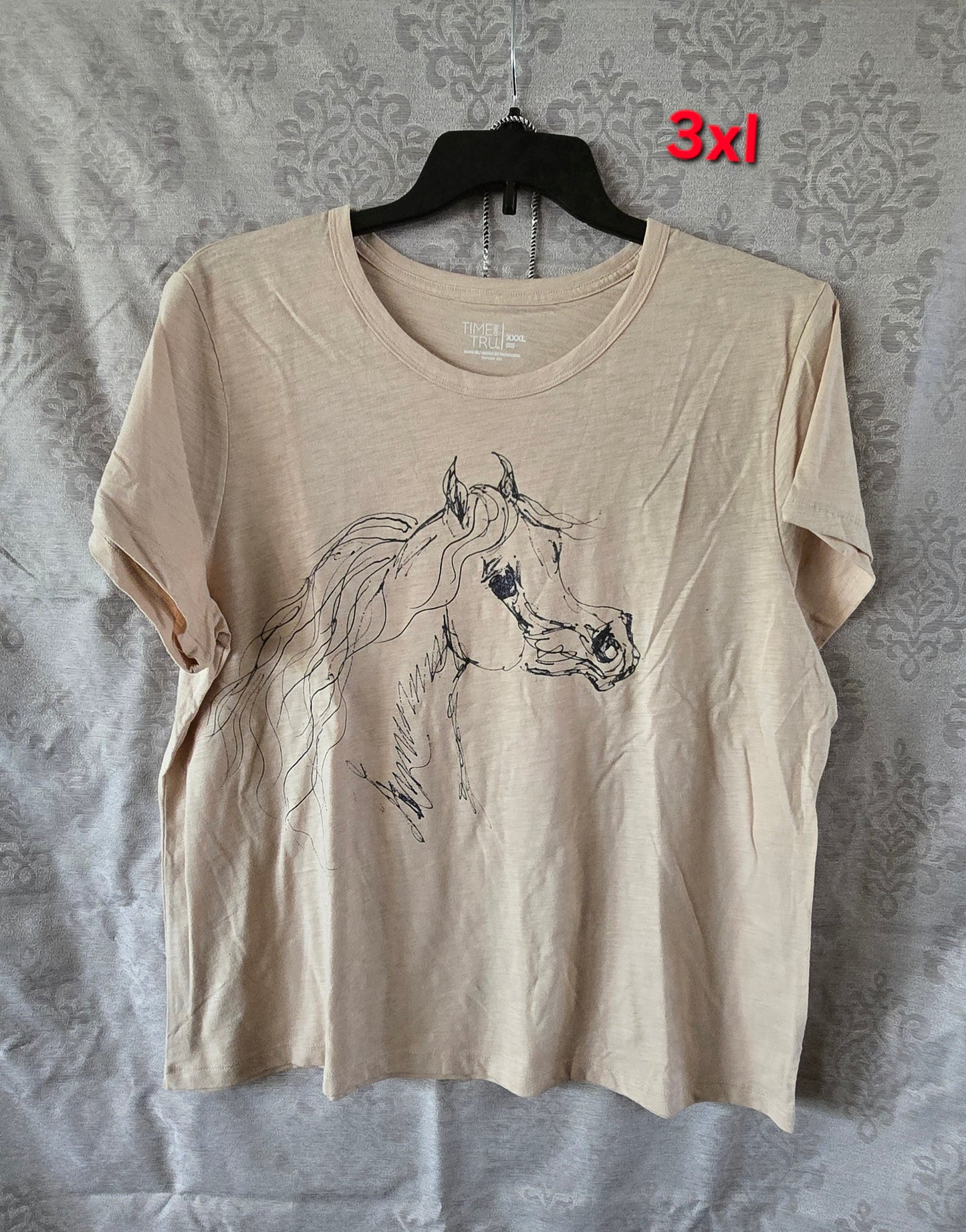 Hand-Painted Arabian Horse T-Shirt — Original Wearable Art