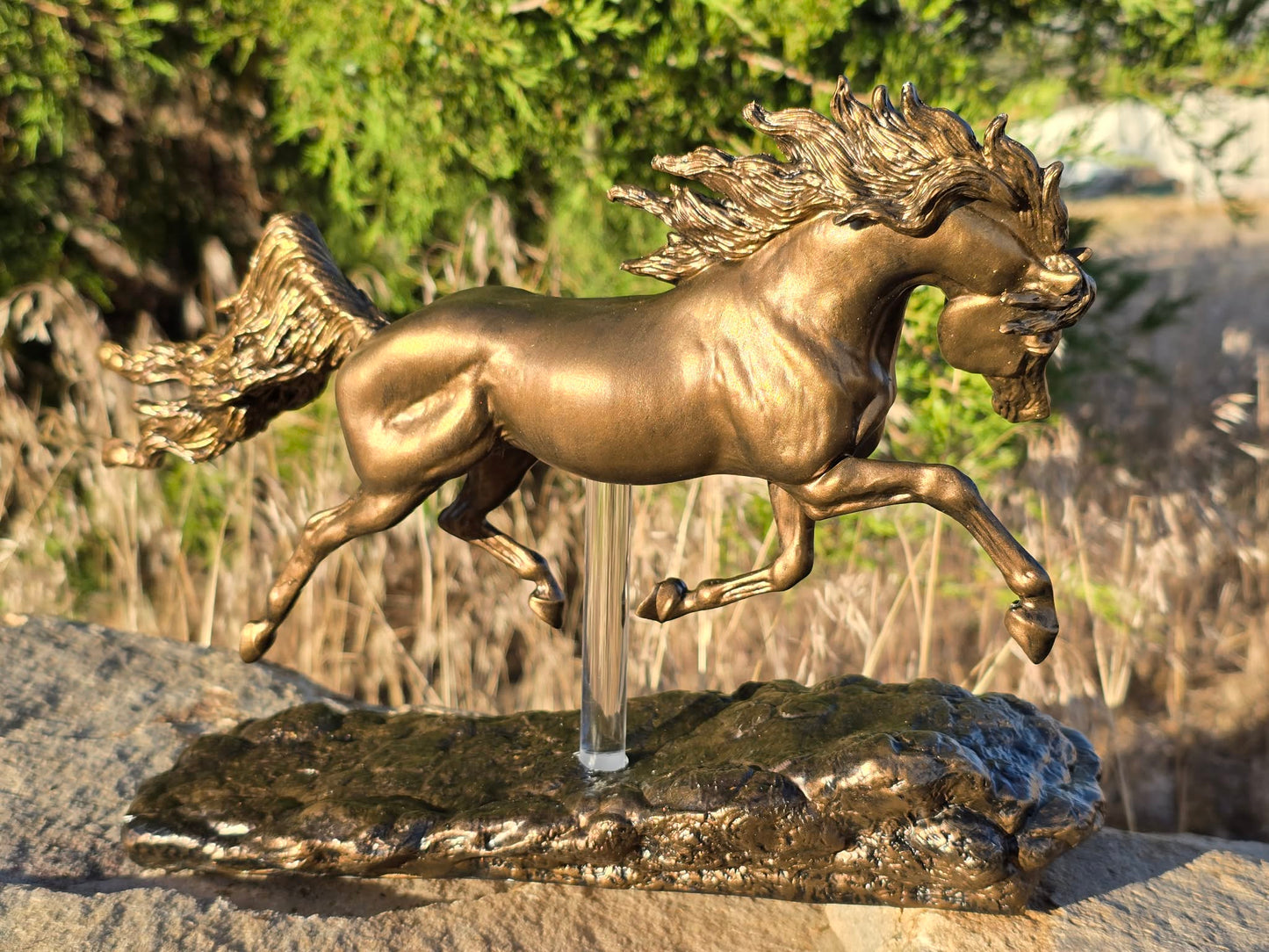 Shahdeen – Faux Bronze | One of a Kind Hand Painted Model Horse