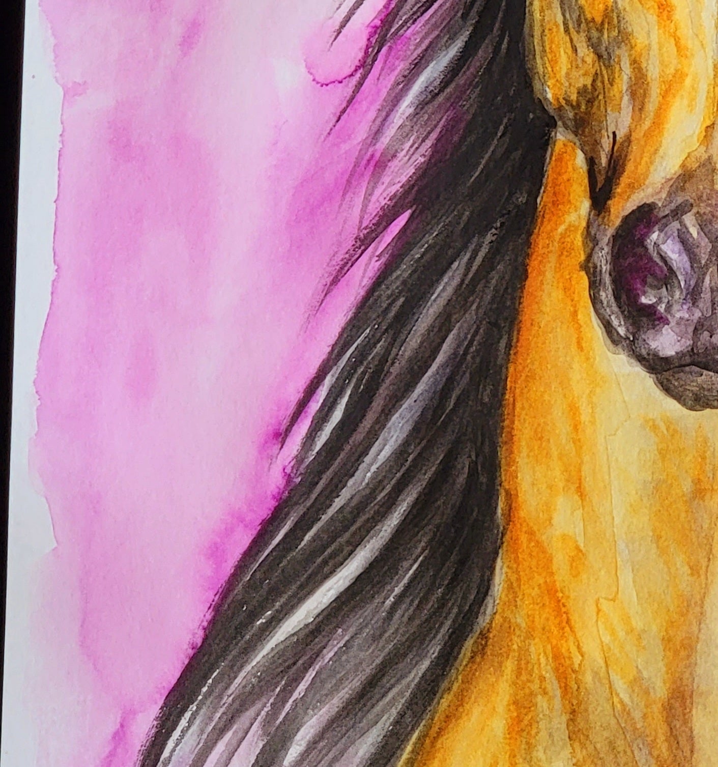 Dhahab al-Layl — Original 9x12" Watercolor Painting