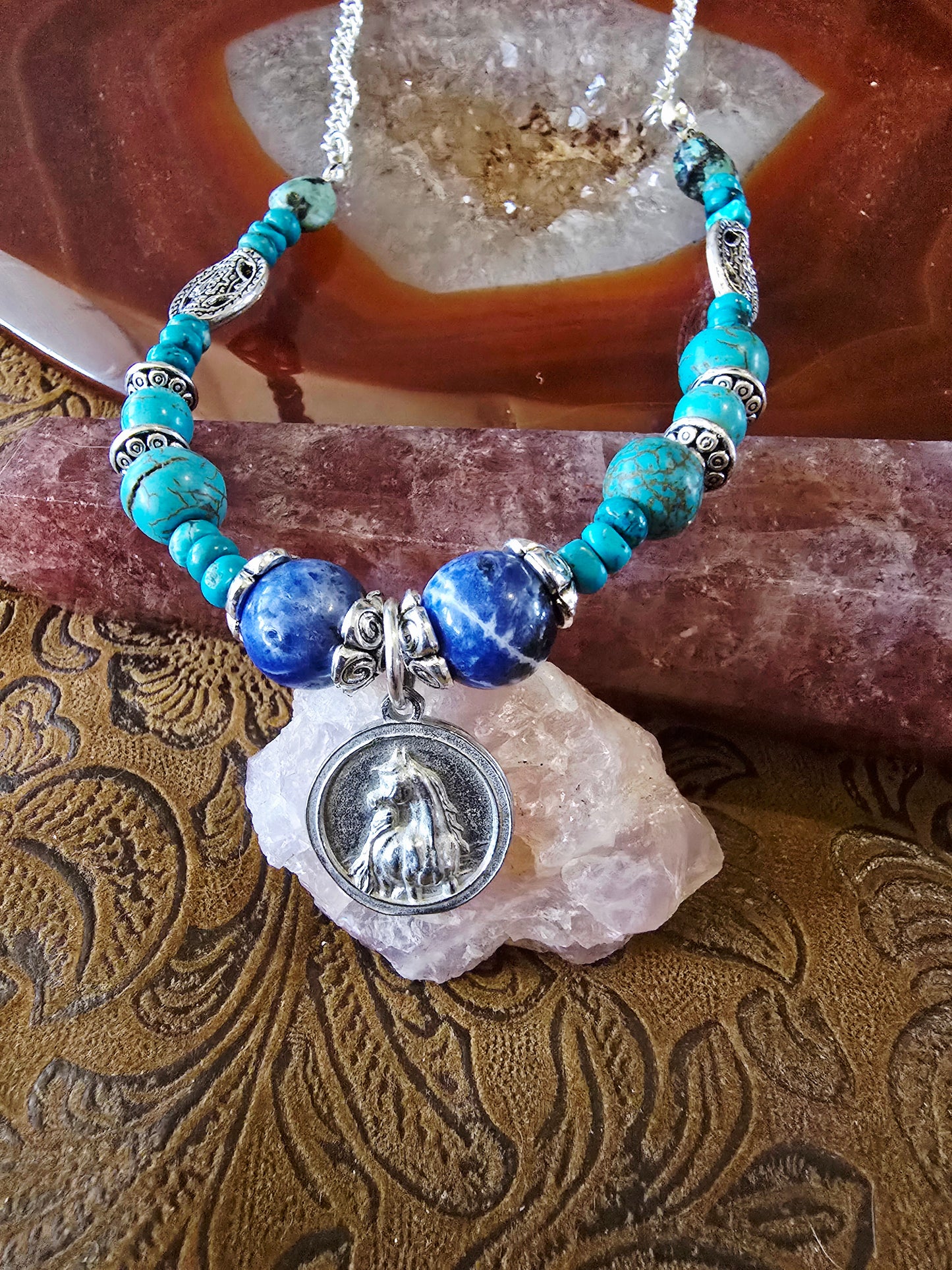 Blue Jeans — Handmade Gemstone Necklace