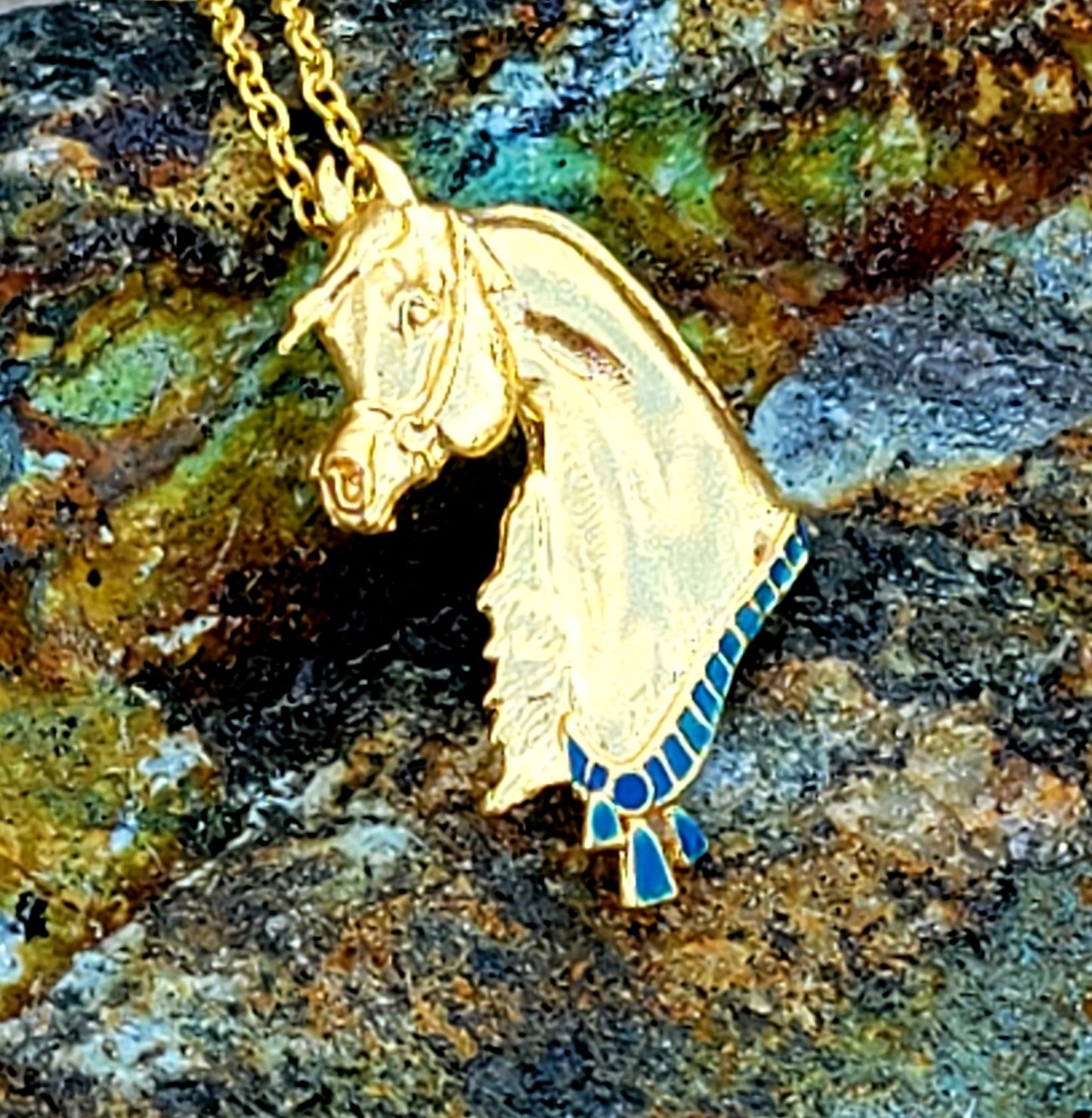 18K Gold Plated Arabian Horse Necklace