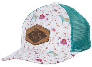STS Watercolor Donkey Patch Hat, Ladies